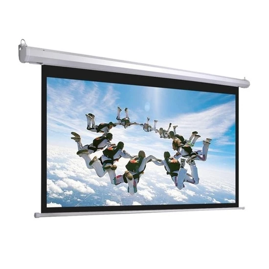 Peak M120 244×183 cm Motorlu Kumandalı Projeksiyon Perdesi-Beyaz Kasa görsel 3